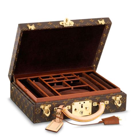 lv jewelry trunk|vintage louis vuitton jewelry case.